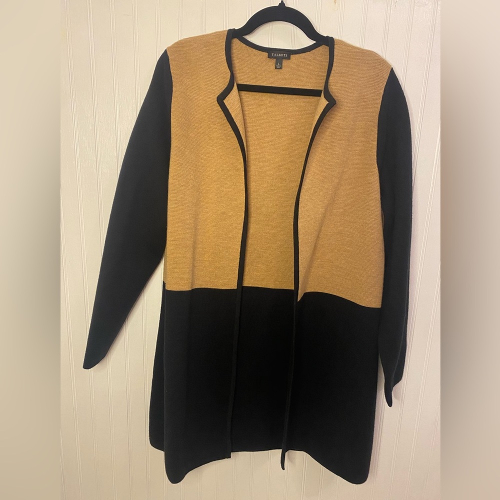 Talbots- Merino Blend Mid-Length Cardigan